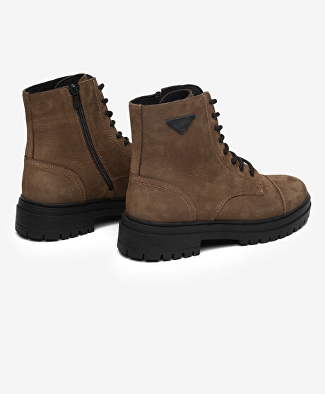 Erkek Duman Hakiki Deri Military Bot