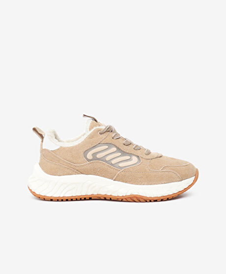 Greyder LAB Kadın Bej Hakiki Deri Spor Ayakkabı