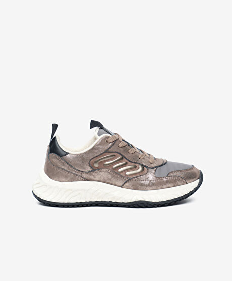 Greyder LAB Kadın Kahverengi Hakiki Deri Spor Ayakkabı