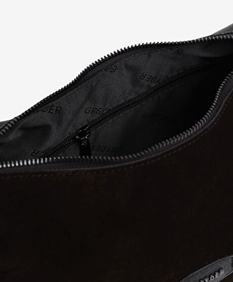 Kadın Siyah Hakiki Deri Omuz Çantası