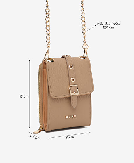 Kadın Vizon Çapraz Çanta