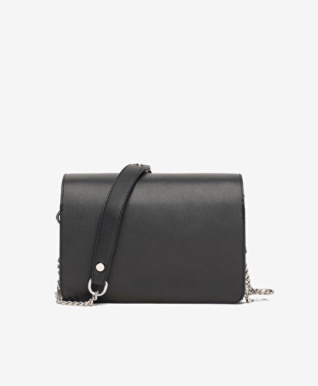 Kadın Siyah Hakiki Deri Çapraz Çanta