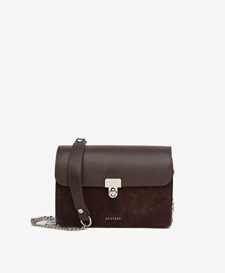 Kadın Kahverengi Hakiki Deri Çapraz Çanta