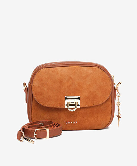 Kadın Taba Hakiki Deri Çapraz Çanta