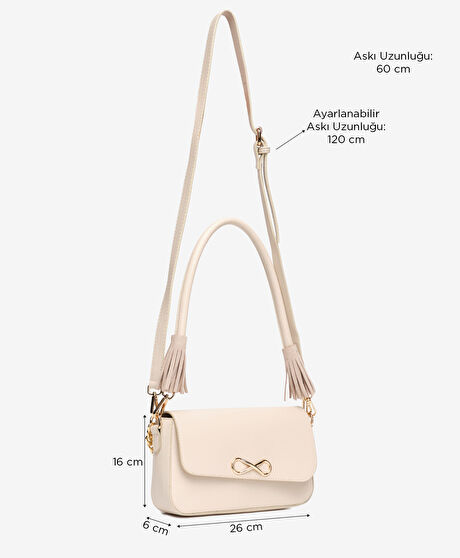 Kadın Bej Çapraz Çanta