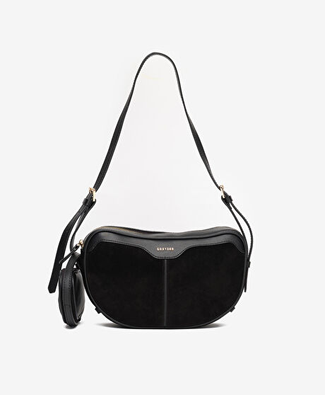 Kadın Siyah Hakiki Deri Çapraz Çanta