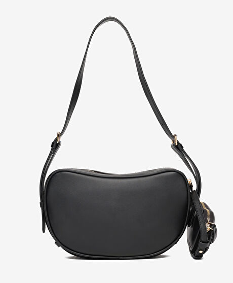 Kadın Siyah Hakiki Deri Çapraz Çanta