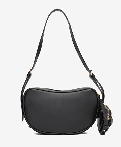 Kadın Siyah Hakiki Deri Çapraz Çanta