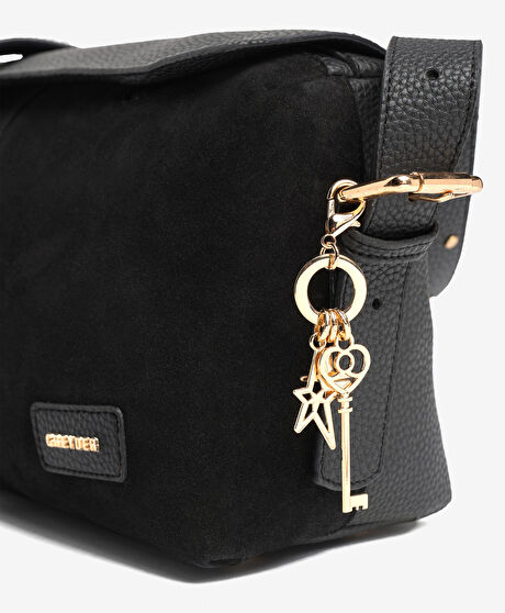 Kadın Siyah Hakiki Deri Çapraz Çanta