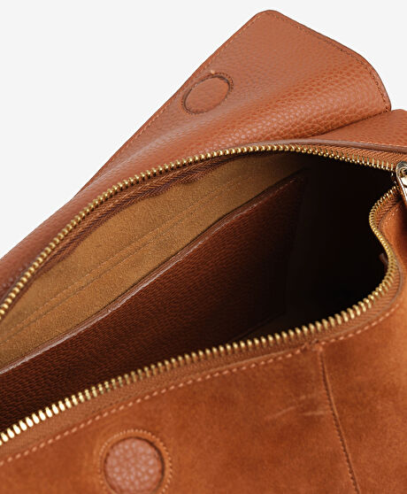 Kadın Taba Hakiki Deri Çapraz Çanta