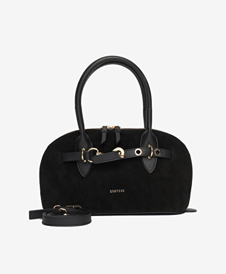 Kadın Siyah Hakiki Deri Çapraz Çanta