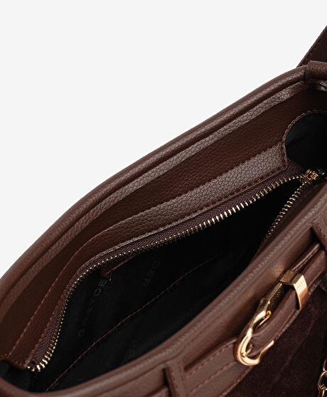 Kadın Kahverengi Hakiki Deri Çapraz Çanta