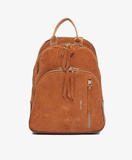 Kadın Taba Hakiki Deri Sırt Çantası