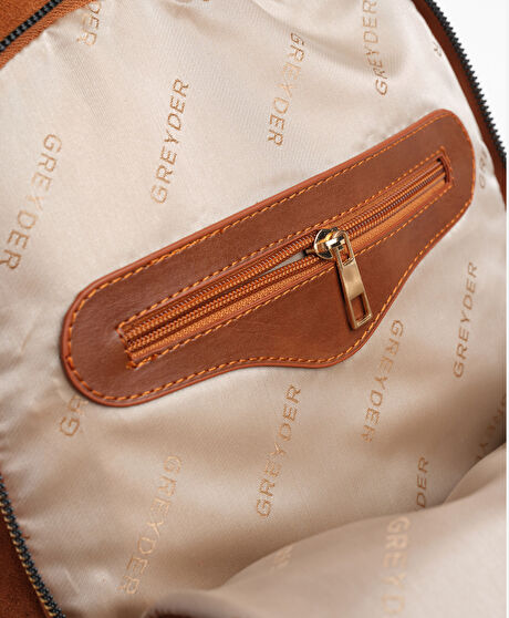 Kadın Taba Hakiki Deri Sırt Çantası