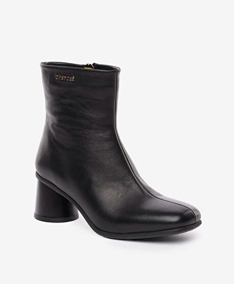 Kadın Siyah Hakiki Deri Bot