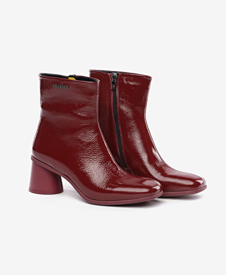 Kadın Bordo Hakiki Deri Bot