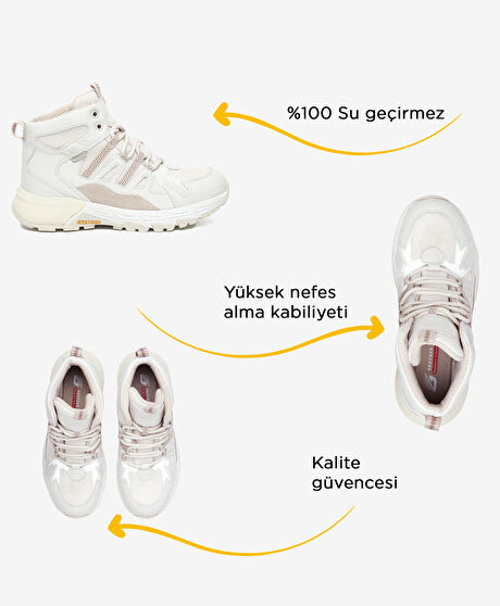 Kadın Kirli Beyaz Su Geçirmez Outdoor Bot