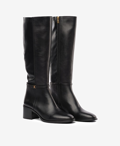 Kadın Siyah Hakiki Deri Çizme
