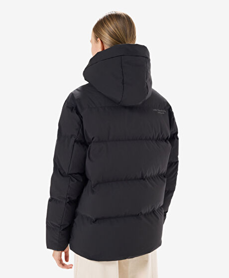 Kadın Siyah Suya Dayanıklı Kaz Tüyü Mont