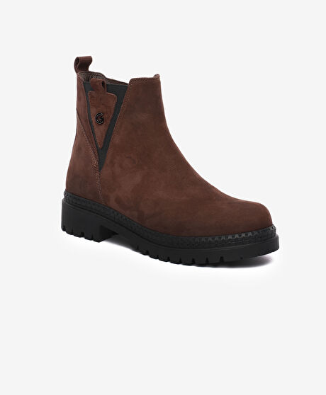 Kadın Kahverengi Hakiki Deri Bot