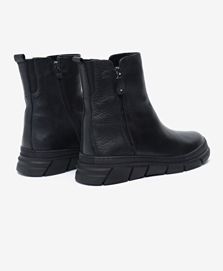 Kadın Siyah Hakiki Deri Bot
