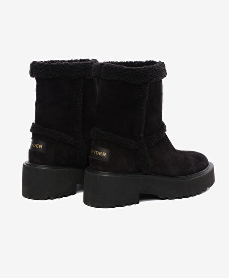 Kadın Siyah Hakiki Deri Bot