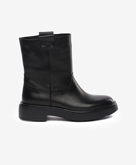 Kadın Siyah Hakiki Deri Bot