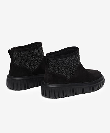 Kadın Siyah Hakiki Deri Bot