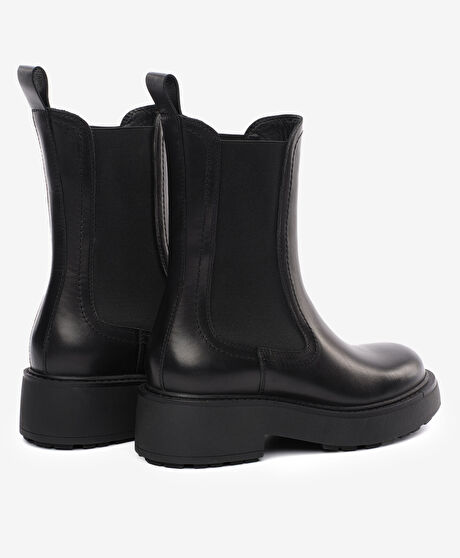 Kadın Siyah Hakiki Deri Bot