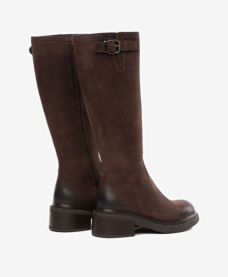 Kadın Kahverengi Hakiki Deri Çizme