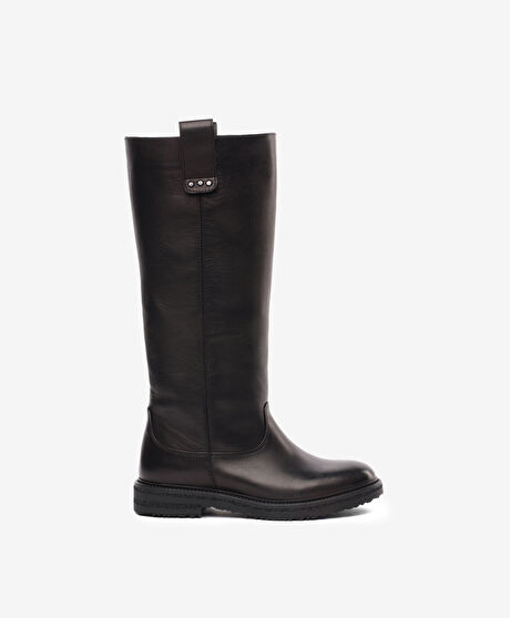Kadın Siyah Hakiki Deri Çizme