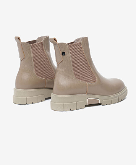 Kadın Vizon Hakiki Deri Chelsea Bot