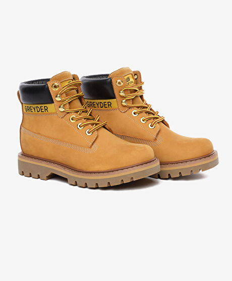 Kadın Sarı Hakiki Deri Bot