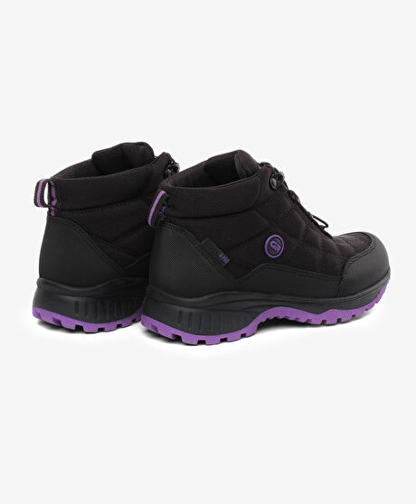 Erkek Çocuk Siyah Mor Su Geçirmez Outdoor Bot
