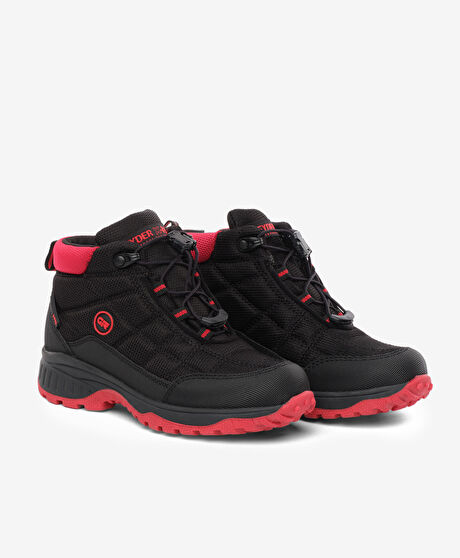 Erkek Çocuk Siyah Kırmızı Su Geçirmez Outdoor Bot