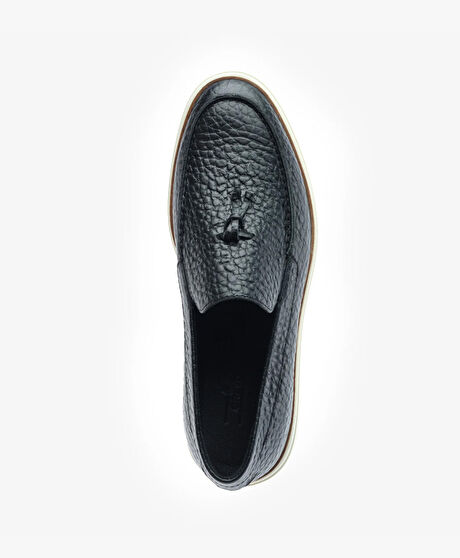 Erkek Siyah Hakiki Deri Loafer Ayakkabı