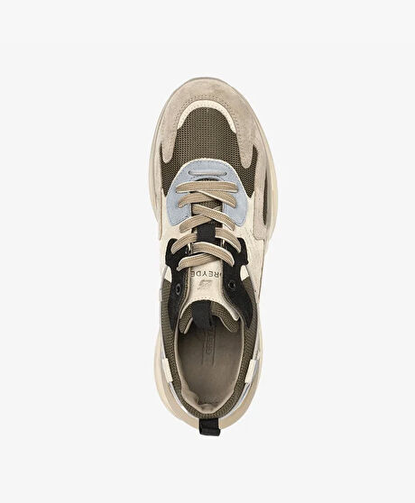 Erkek Koyu Vizon Hakiki Deri Memory Foam Taban Eva Taban Spor Ayakkabı