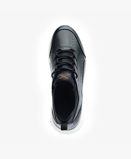 Erkek Siyah Hakiki Deri Spor Ayakkabı