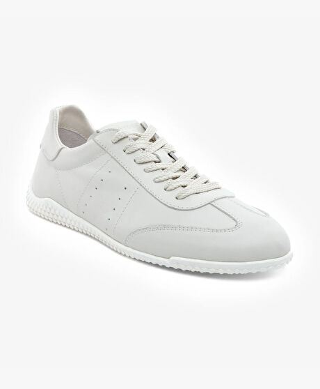 Erkek Kirli Beyaz Hakiki Deri Comfort Ayakkabı