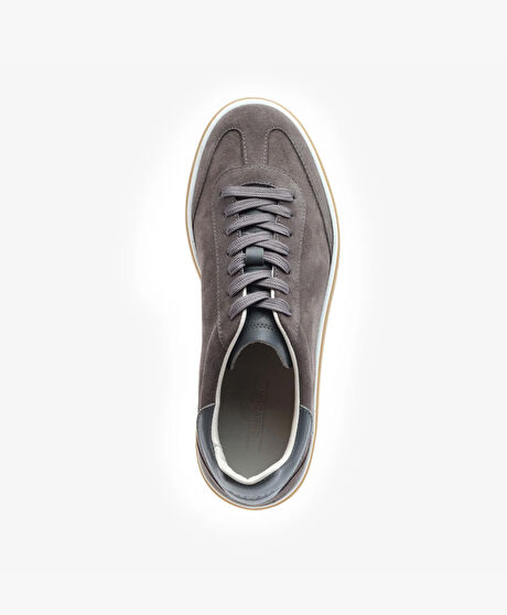 Erkek Kahverengi Hakiki Deri Sneaker Ayakkabı