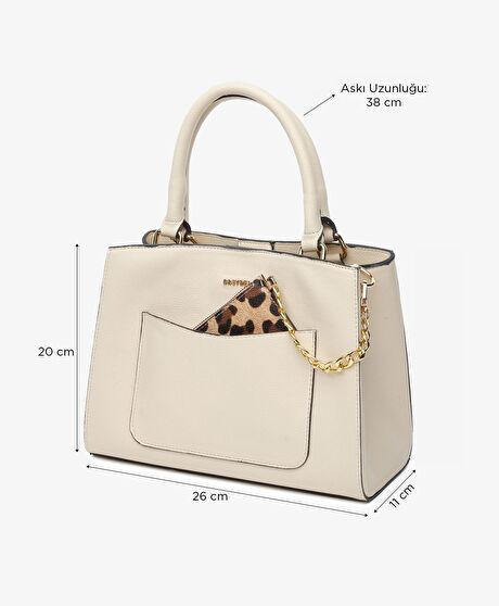 Kadın Krem Kol Çantası