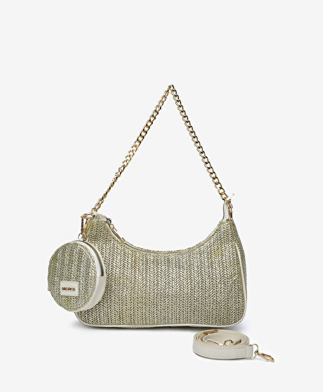 Kadın Altın Omuz Çantası