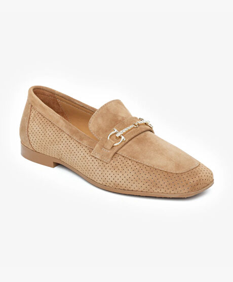 Kadın Taba Hakiki Deri Casual Ayakkabı