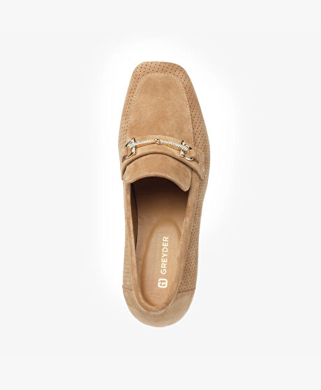 Kadın Taba Hakiki Deri Casual Ayakkabı