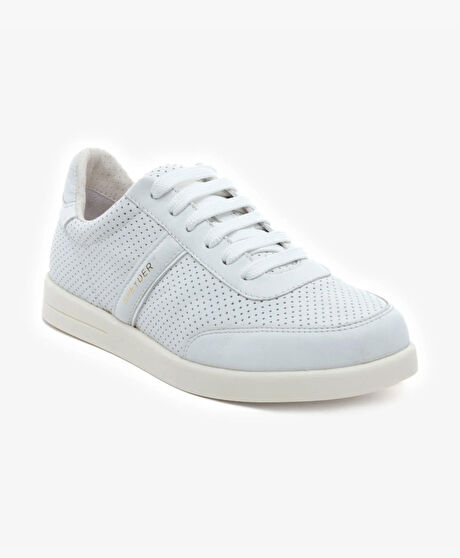 Kadın Beyaz Hakiki Deri Spor Ayakkabı