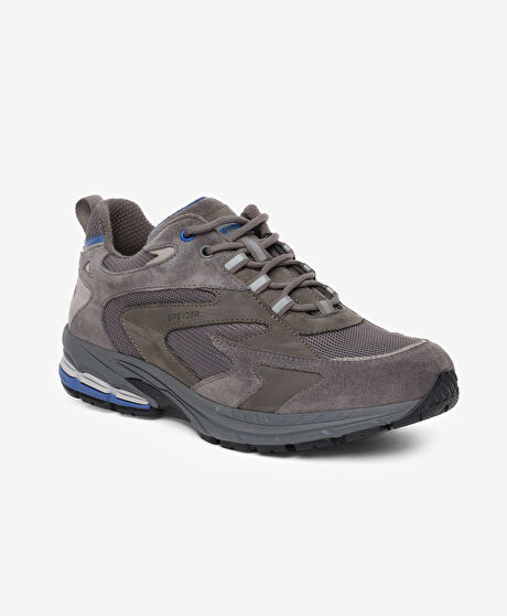 Erkek Antrasit Hakiki Deri Su Geçirmez Outdoor Ayakkabı