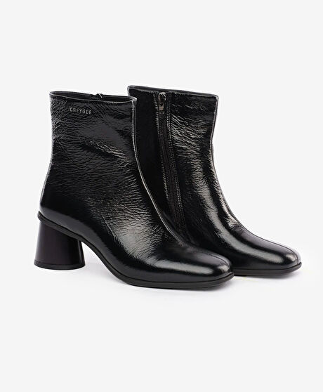 Kadın Siyah Hakiki Deri Bot