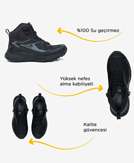 Kadın Siyah Su Geçirmez Outdoor Bot