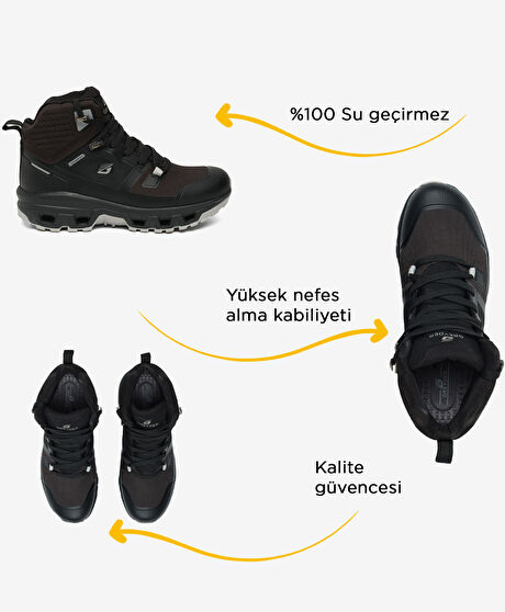 Kadın Siyah Su Geçirmez Outdoor Bot