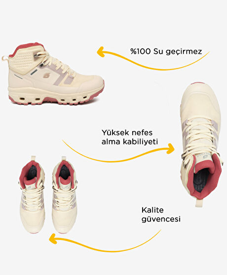 Kadın Bej Su Geçirmez Outdoor Bot